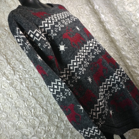 Sine Flow large sweater dress tunic deer winter - Picture 4 of 7